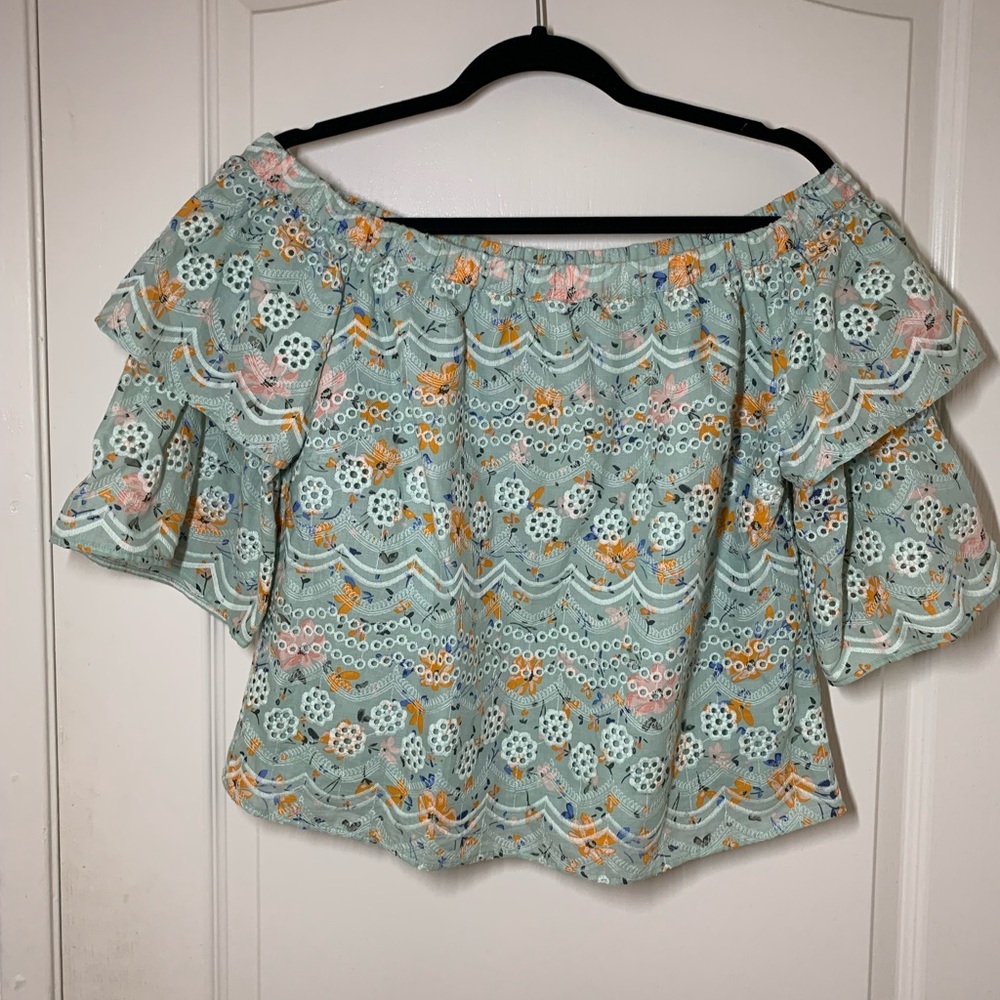 Anthropologie Floral Top